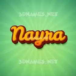 nayra in Green Rays style - 3D name wallpaper