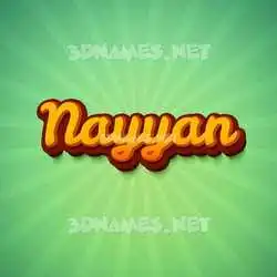 nayyan in Green Rays style - 3D name wallpaper