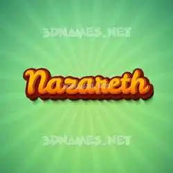 nazareth in Green Rays style - 3D name wallpaper
