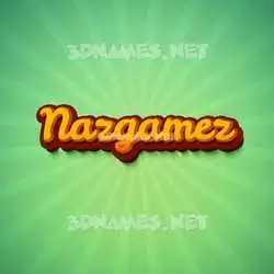 nazgamez in Green Rays style - 3D name wallpaper