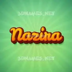 nazira in Green Rays style - 3D name wallpaper