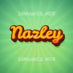 nazley in Green Rays style - 3D name wallpaper