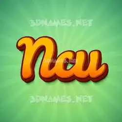 ncu in Green Rays style - 3D name wallpaper