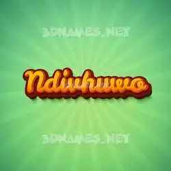 ndivhuwo in Green Rays style - 3D name wallpaper