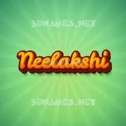 neelakshi in Green Rays style - 3D name wallpaper
