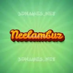 neelambuz in Green Rays style - 3D name wallpaper