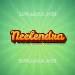 neelendra in Green Rays style - 3D name wallpaper