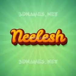 neelesh in Green Rays style - 3D name wallpaper