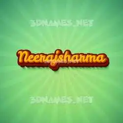 neerajsharma in Green Rays style - 3D name wallpaper