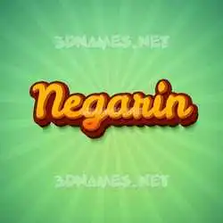 negarin in Green Rays style - 3D name wallpaper