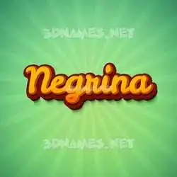 negrina in Green Rays style - 3D name wallpaper