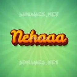 nehaaa in Green Rays style - 3D name wallpaper