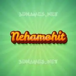 nehamohit in Green Rays style - 3D name wallpaper