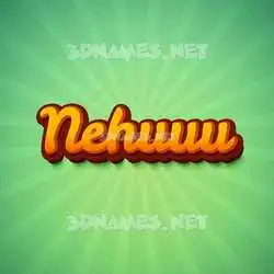 nehuuu in Green Rays style - 3D name wallpaper