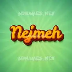 nejmeh in Green Rays style - 3D name wallpaper