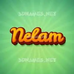 nelam in Green Rays style - 3D name wallpaper
