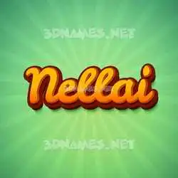 nellai in Green Rays style - 3D name wallpaper