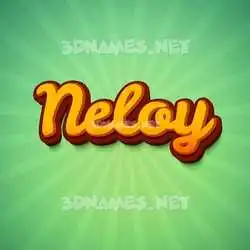 neloy in Green Rays style - 3D name wallpaper