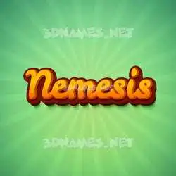 nemesis in Green Rays style - 3D name wallpaper