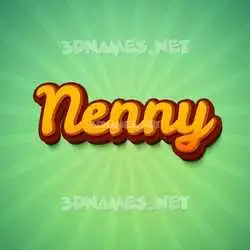 nenny in Green Rays style - 3D name wallpaper