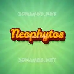 neophytos in Green Rays style - 3D name wallpaper