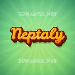 neptaly in Green Rays style - 3D name wallpaper