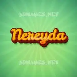 nereyda in Green Rays style - 3D name wallpaper