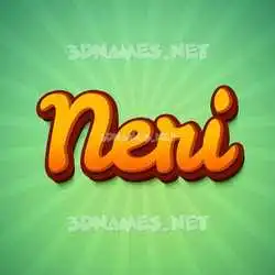 neri in Green Rays style - 3D name wallpaper