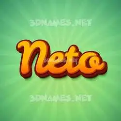 neto in Green Rays style - 3D name wallpaper