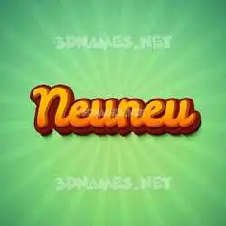 neuneu in Green Rays style - 3D name wallpaper