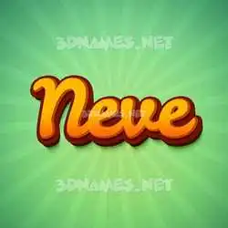 neve in Green Rays style - 3D name wallpaper
