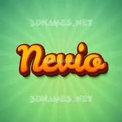 nevio in Green Rays style - 3D name wallpaper