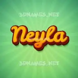 neyla in Green Rays style - 3D name wallpaper