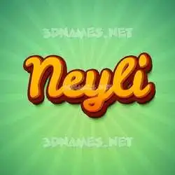 neyli in Green Rays style - 3D name wallpaper