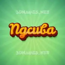 ngcuba in Green Rays style - 3D name wallpaper