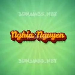 nghia nguyen in Green Rays style - 3D name wallpaper