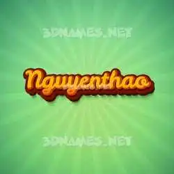 nguyenthao in Green Rays style - 3D name wallpaper