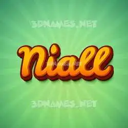 niall in Green Rays style - 3D name wallpaper