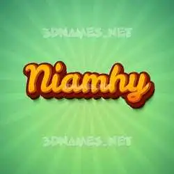 niamhy in Green Rays style - 3D name wallpaper