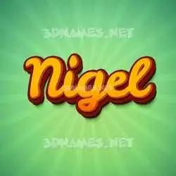 nigel in Green Rays style - 3D name wallpaper