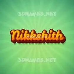 nikkshith in Green Rays style - 3D name wallpaper