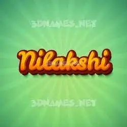 nilakshi in Green Rays style - 3D name wallpaper