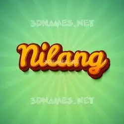 nilang in Green Rays style - 3D name wallpaper
