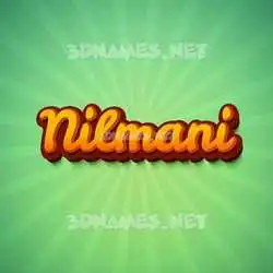 nilmani in Green Rays style - 3D name wallpaper