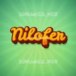 nilofer in Green Rays style - 3D name wallpaper