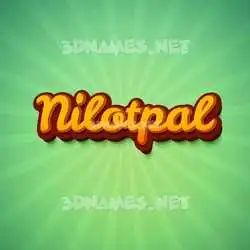 nilotpal in Green Rays style - 3D name wallpaper