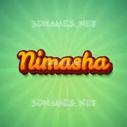 nimasha in Green Rays style - 3D name wallpaper
