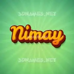 nimay in Green Rays style - 3D name wallpaper