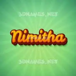 nimitha in Green Rays style - 3D name wallpaper