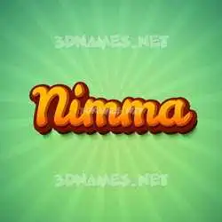 nimma in Green Rays style - 3D name wallpaper